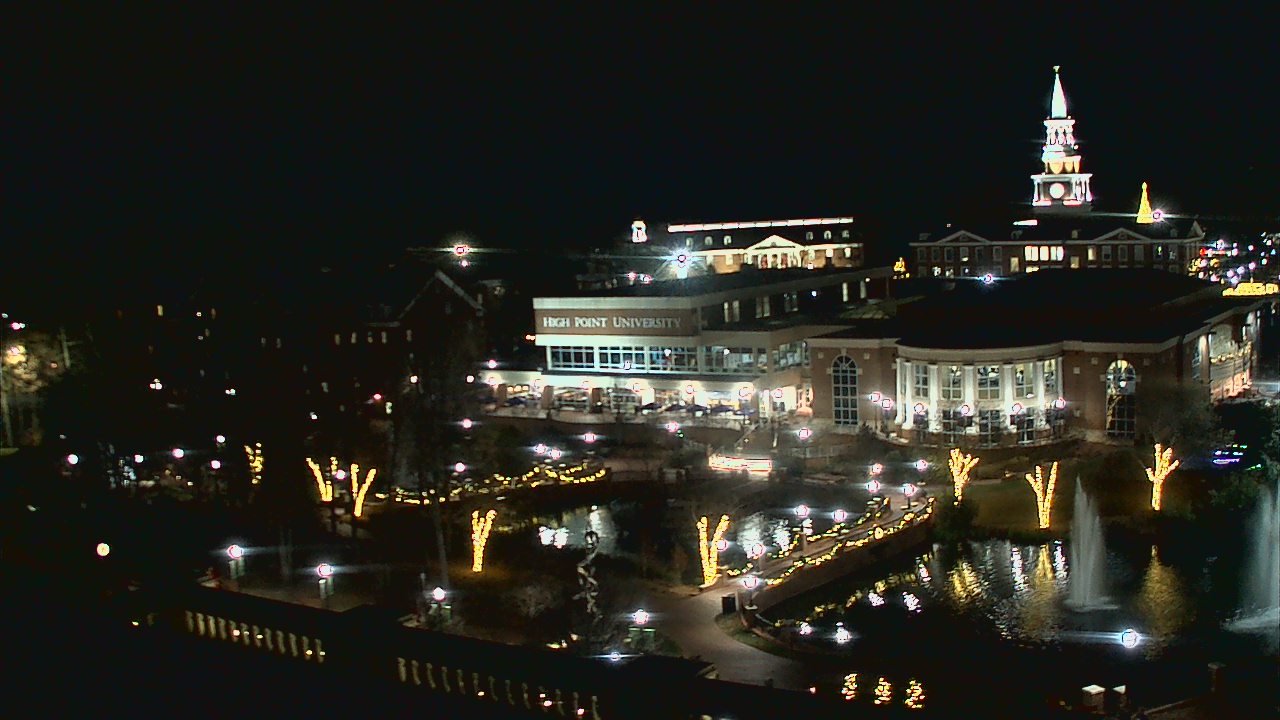 Thumbnail for current weather camera view from High Point University in High Point, North Carolina