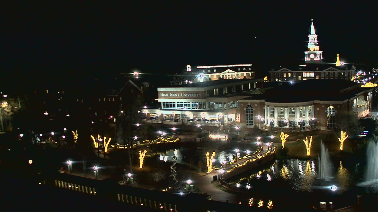 Thumbnail for current weather camera view from High Point University in High Point, North Carolina