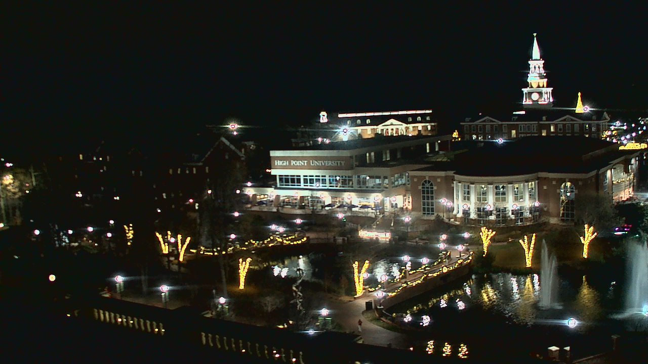 Thumbnail for current weather camera view from High Point University in High Point, North Carolina