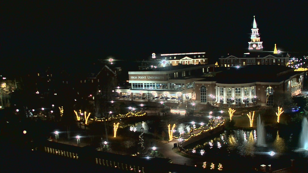 Thumbnail for current weather camera view from High Point University in High Point, North Carolina