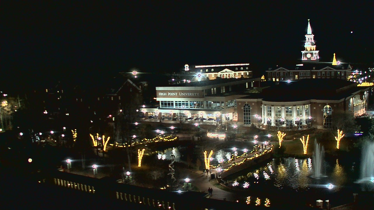 Thumbnail for current weather camera view from High Point University in High Point, North Carolina