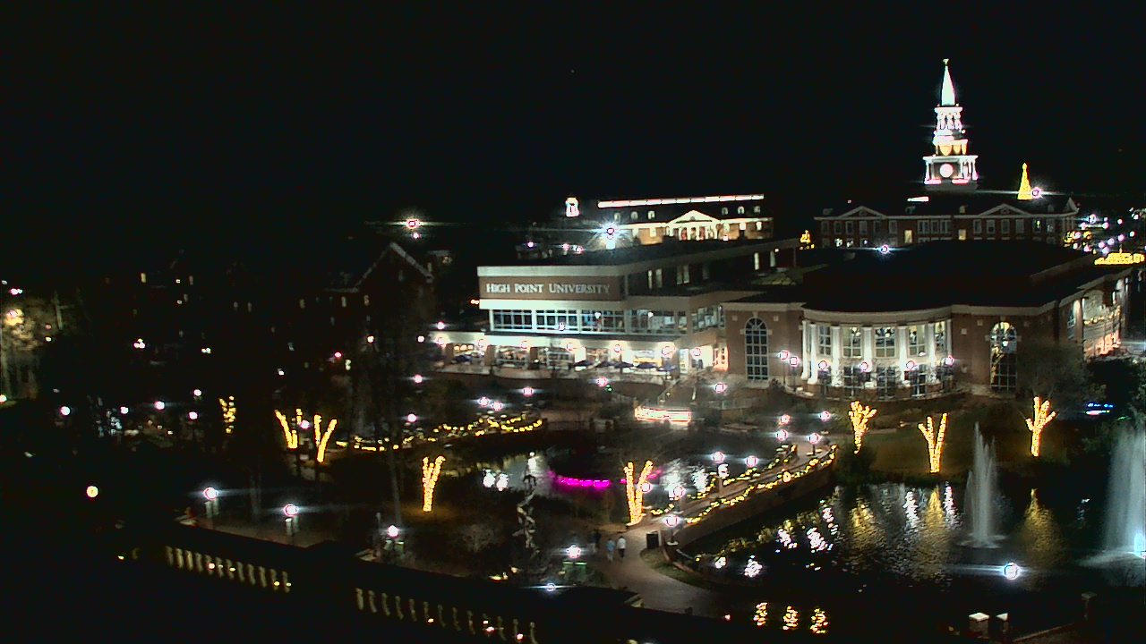Thumbnail for current weather camera view from High Point University in High Point, North Carolina