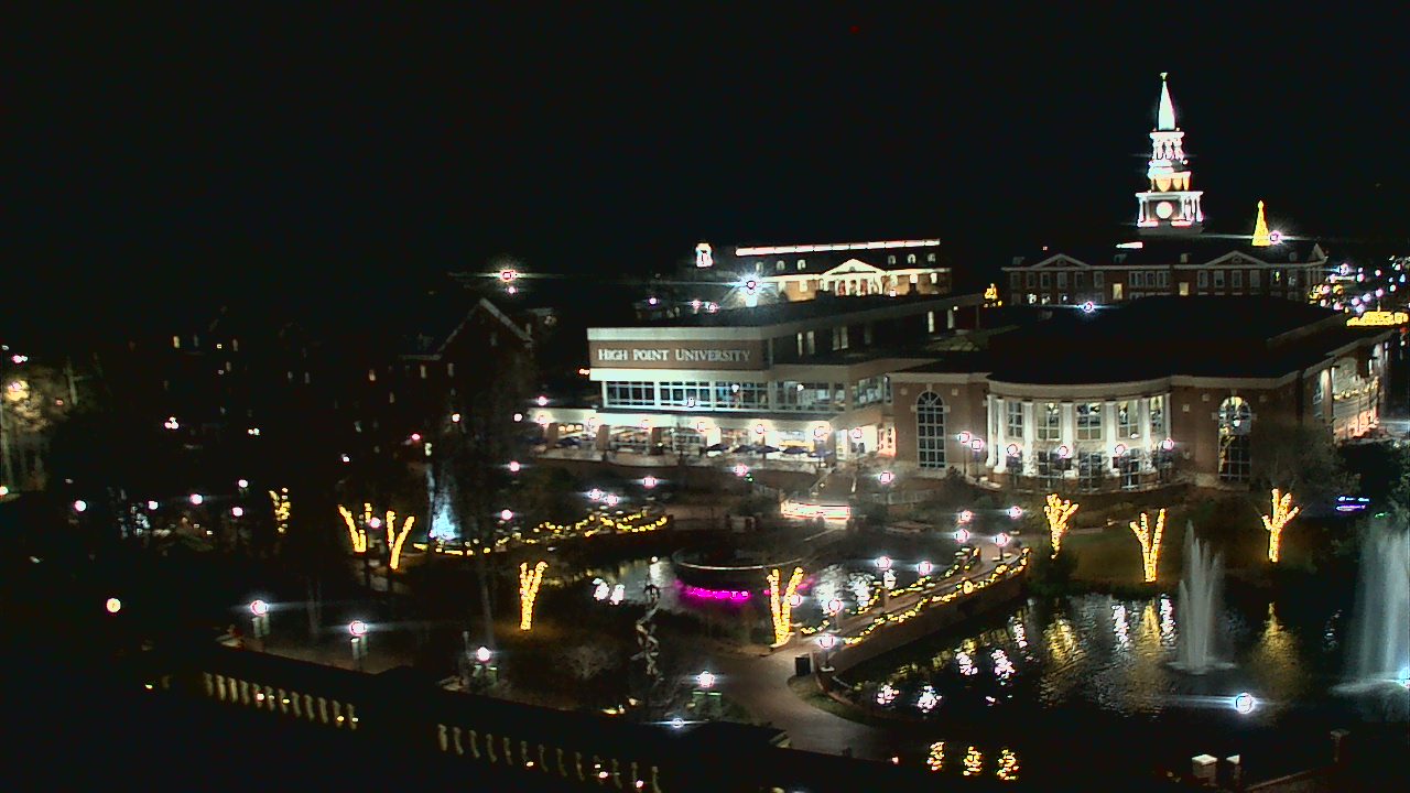 Thumbnail for current weather camera view from High Point University in High Point, North Carolina