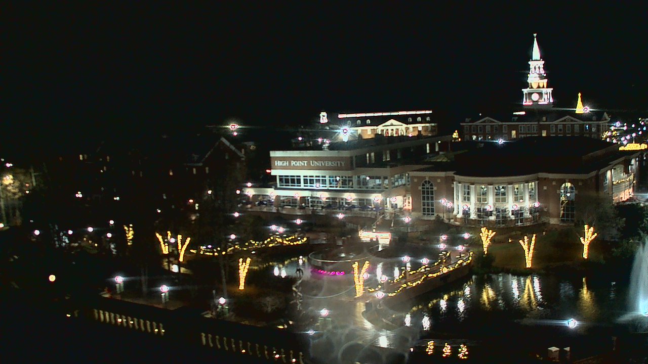 Thumbnail for current weather camera view from High Point University in High Point, North Carolina
