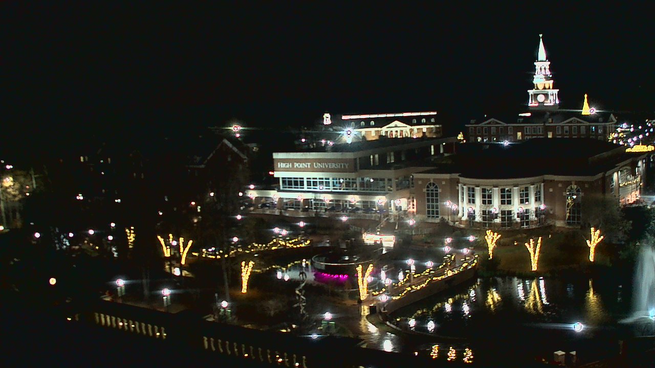Thumbnail for current weather camera view from High Point University in High Point, North Carolina