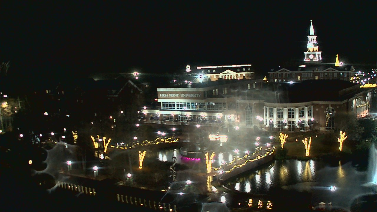 Thumbnail for current weather camera view from High Point University in High Point, North Carolina