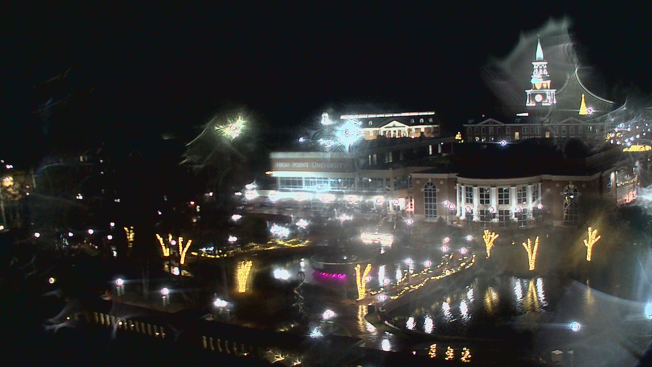 Thumbnail for current weather camera view from High Point University in High Point, North Carolina