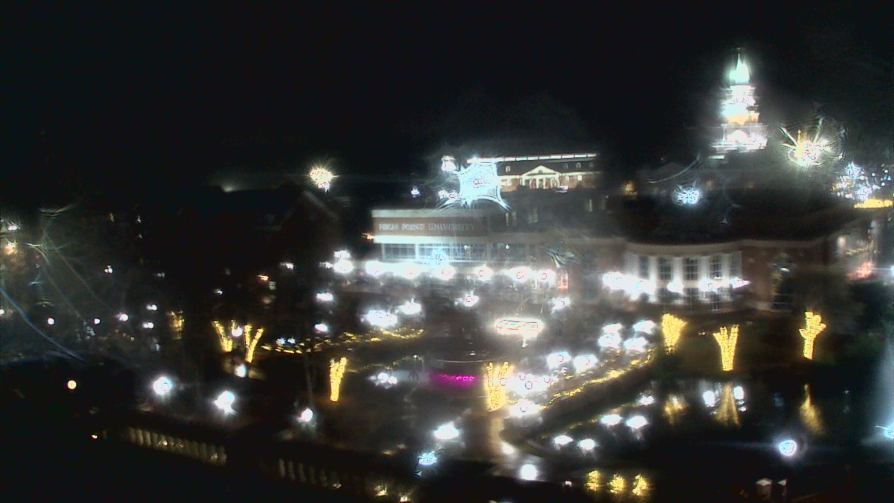Thumbnail for current weather camera view from High Point University in High Point, North Carolina