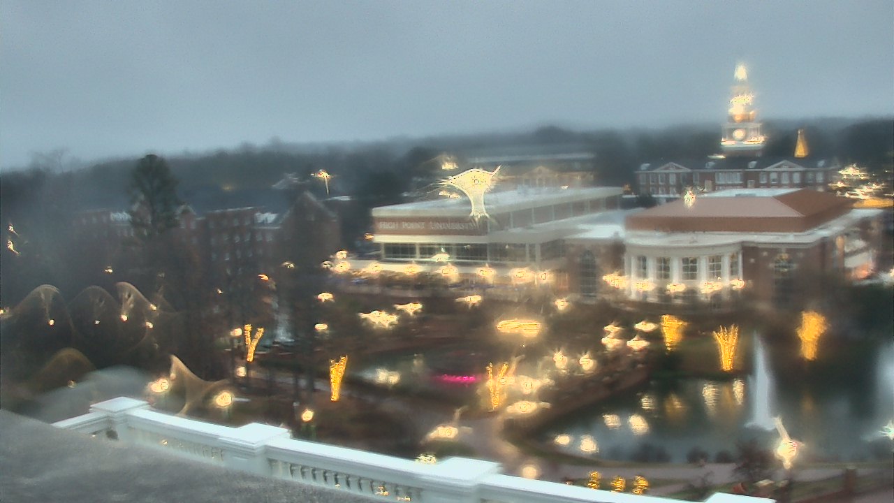 Thumbnail for current weather camera view from High Point University in High Point, North Carolina