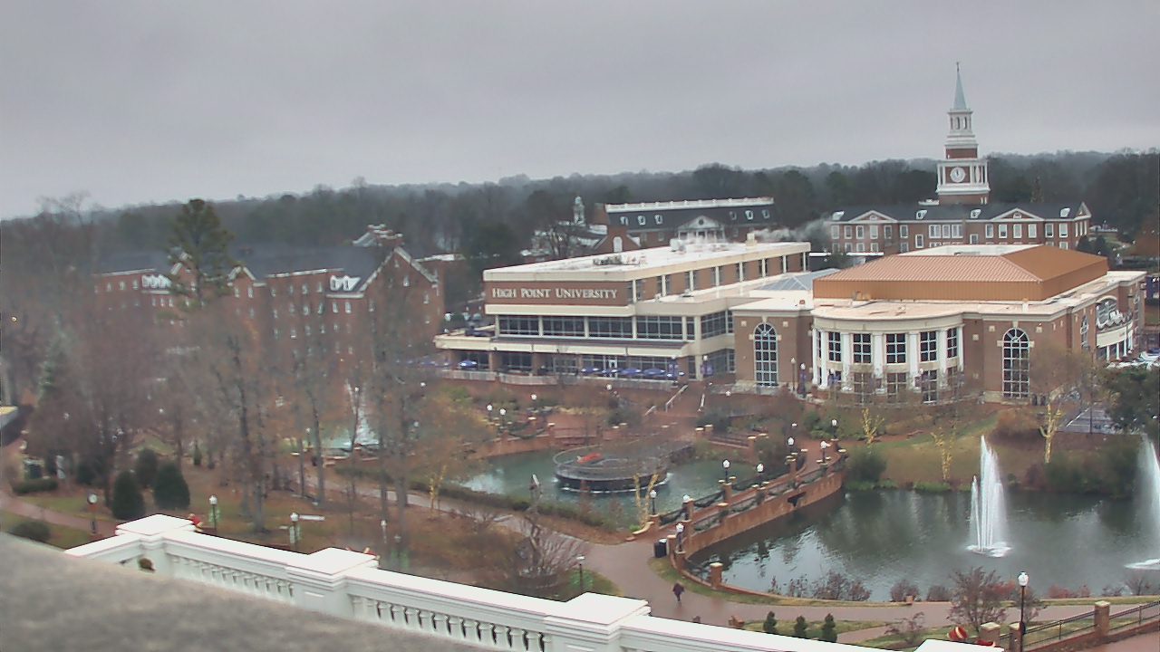 Thumbnail for current weather camera view from High Point University in High Point, North Carolina