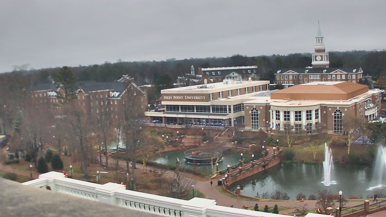 Thumbnail for current weather camera view from High Point University in High Point, North Carolina