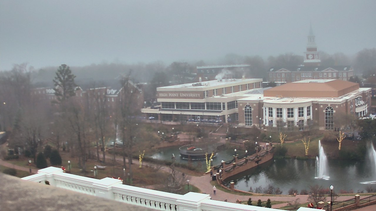 Thumbnail for current weather camera view from High Point University in High Point, North Carolina