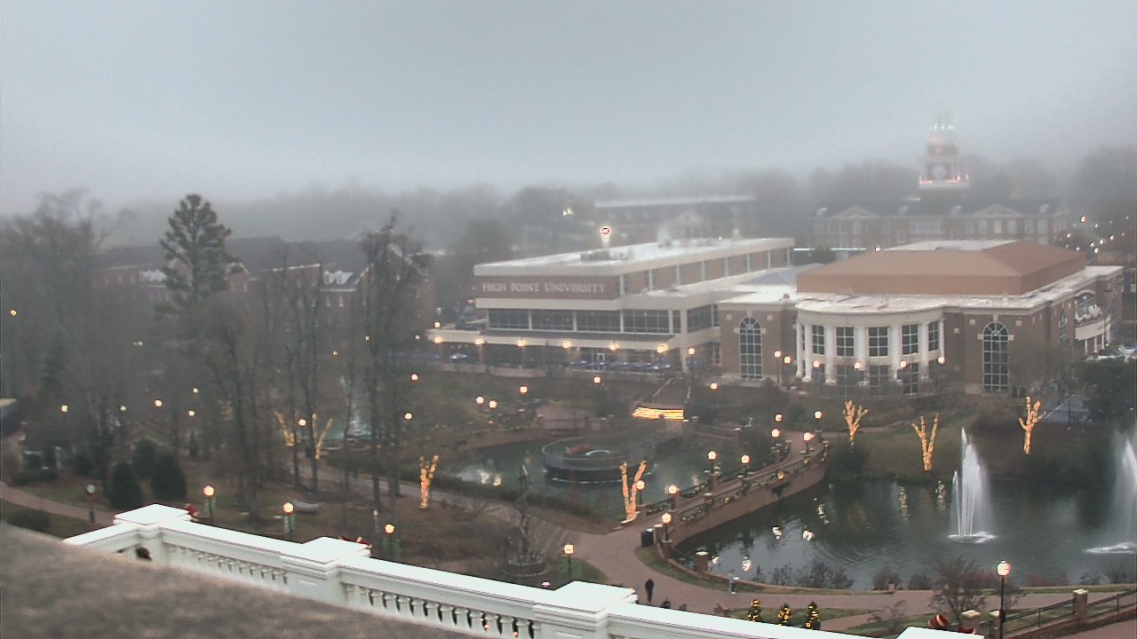 Thumbnail for current weather camera view from High Point University in High Point, North Carolina