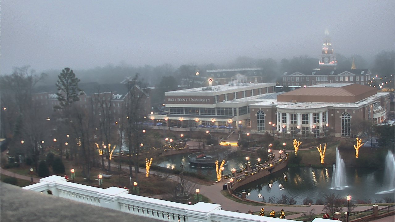 Thumbnail for current weather camera view from High Point University in High Point, North Carolina