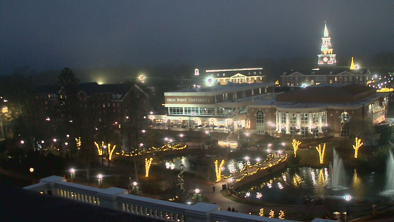 Thumbnail for current weather camera view from High Point University in High Point, North Carolina