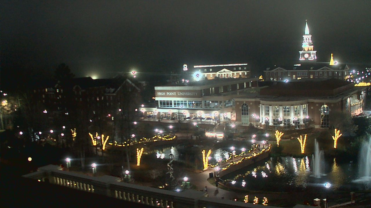 Thumbnail for current weather camera view from High Point University in High Point, North Carolina