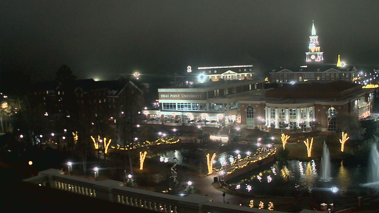 Thumbnail for current weather camera view from High Point University in High Point, North Carolina