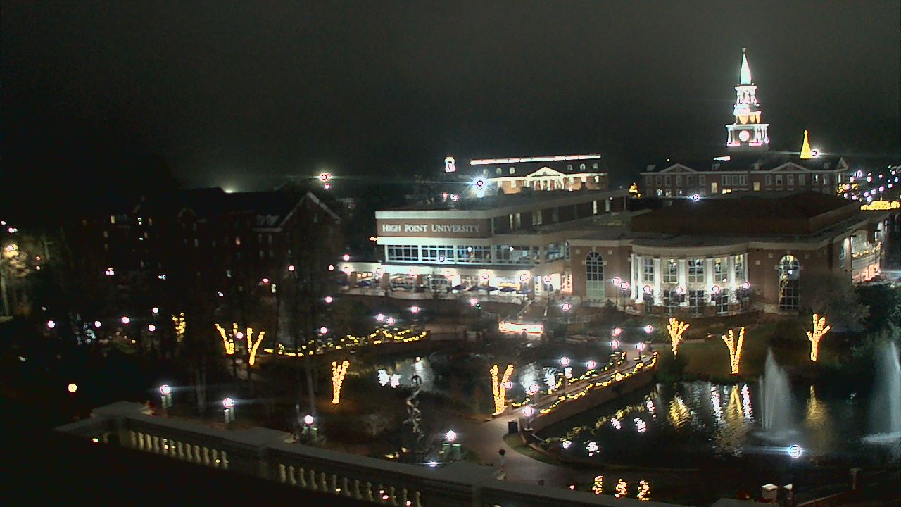 Thumbnail for current weather camera view from High Point University in High Point, North Carolina
