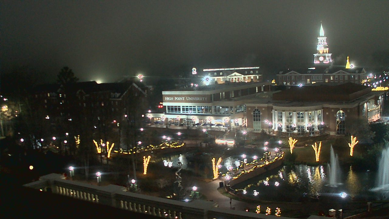 Thumbnail for current weather camera view from High Point University in High Point, North Carolina