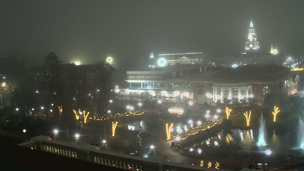 Thumbnail for current weather camera view from High Point University in High Point, North Carolina