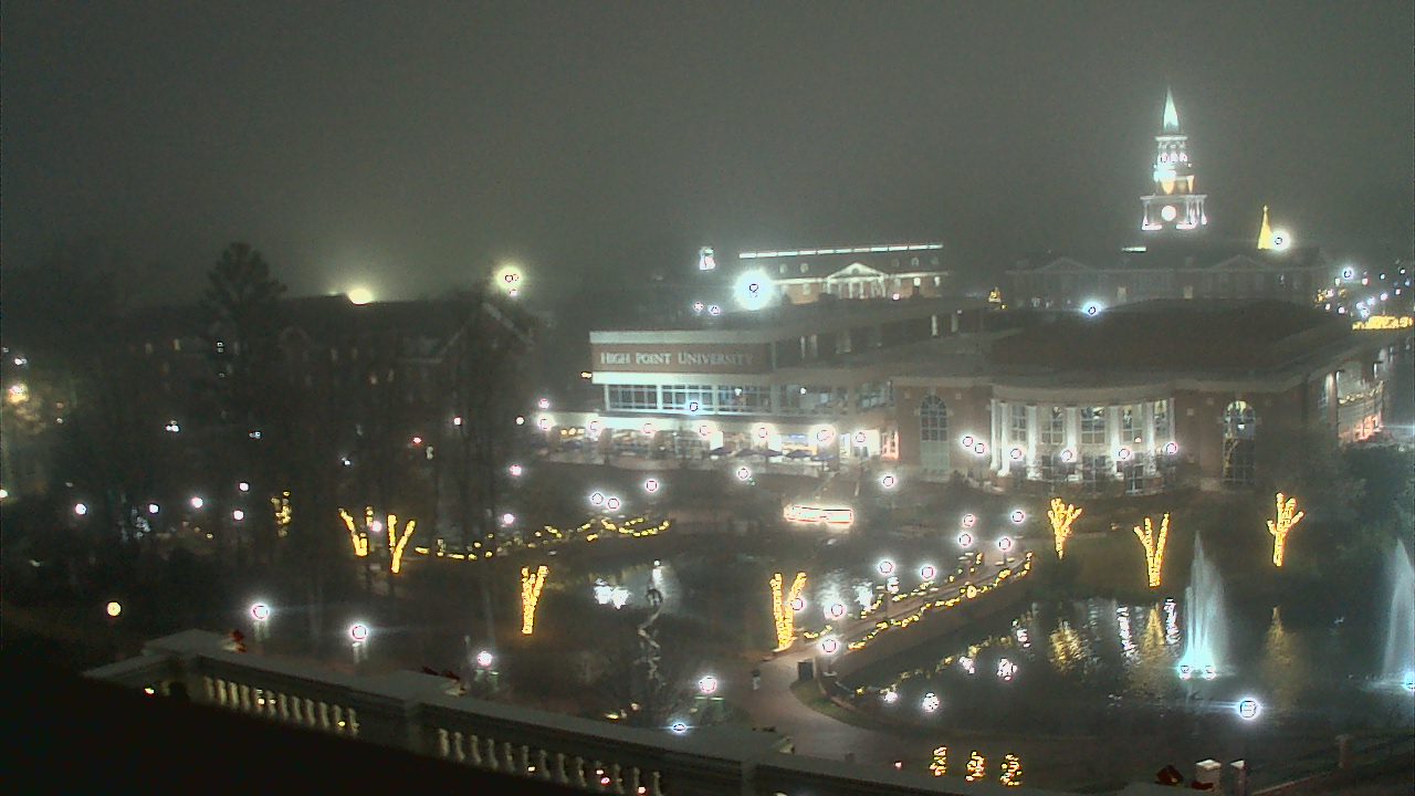 Thumbnail for current weather camera view from High Point University in High Point, North Carolina