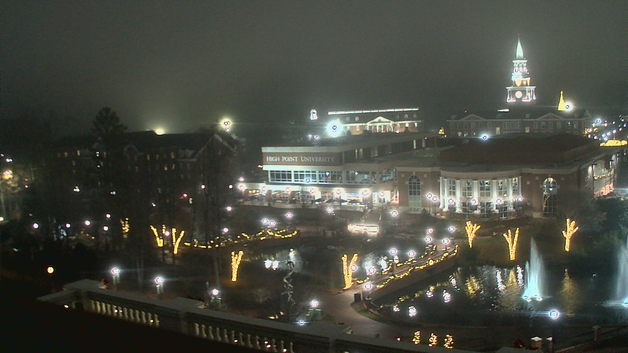 Thumbnail for current weather camera view from High Point University in High Point, North Carolina