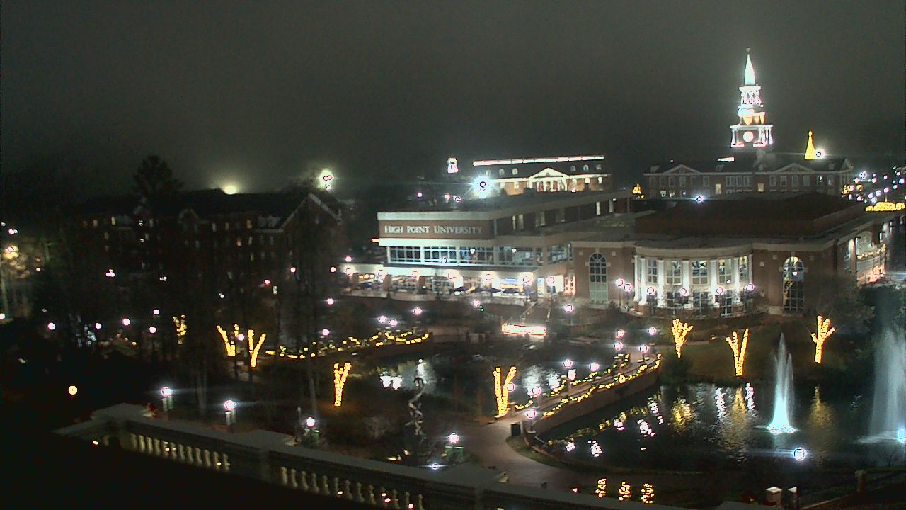 Thumbnail for current weather camera view from High Point University in High Point, North Carolina