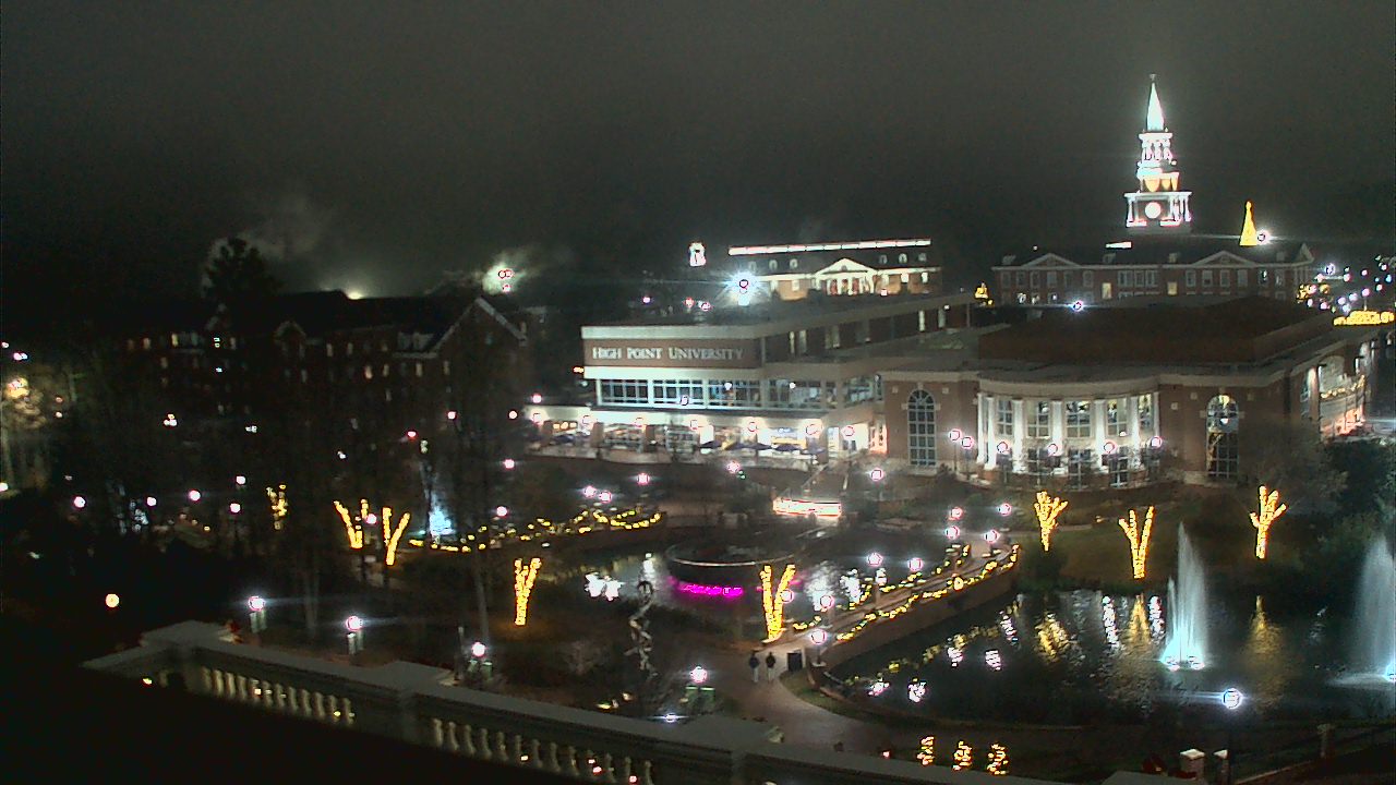 Thumbnail for current weather camera view from High Point University in High Point, North Carolina