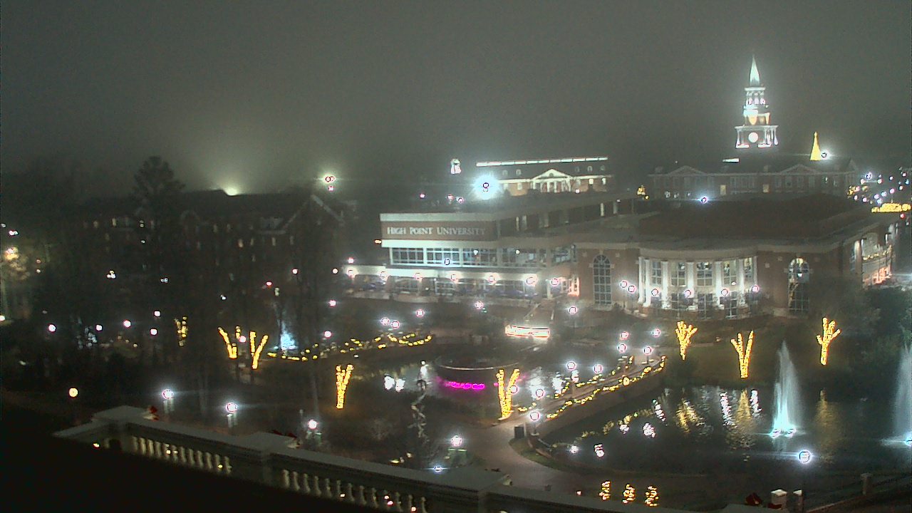Thumbnail for current weather camera view from High Point University in High Point, North Carolina