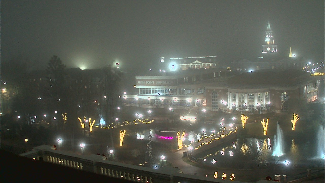 Thumbnail for current weather camera view from High Point University in High Point, North Carolina