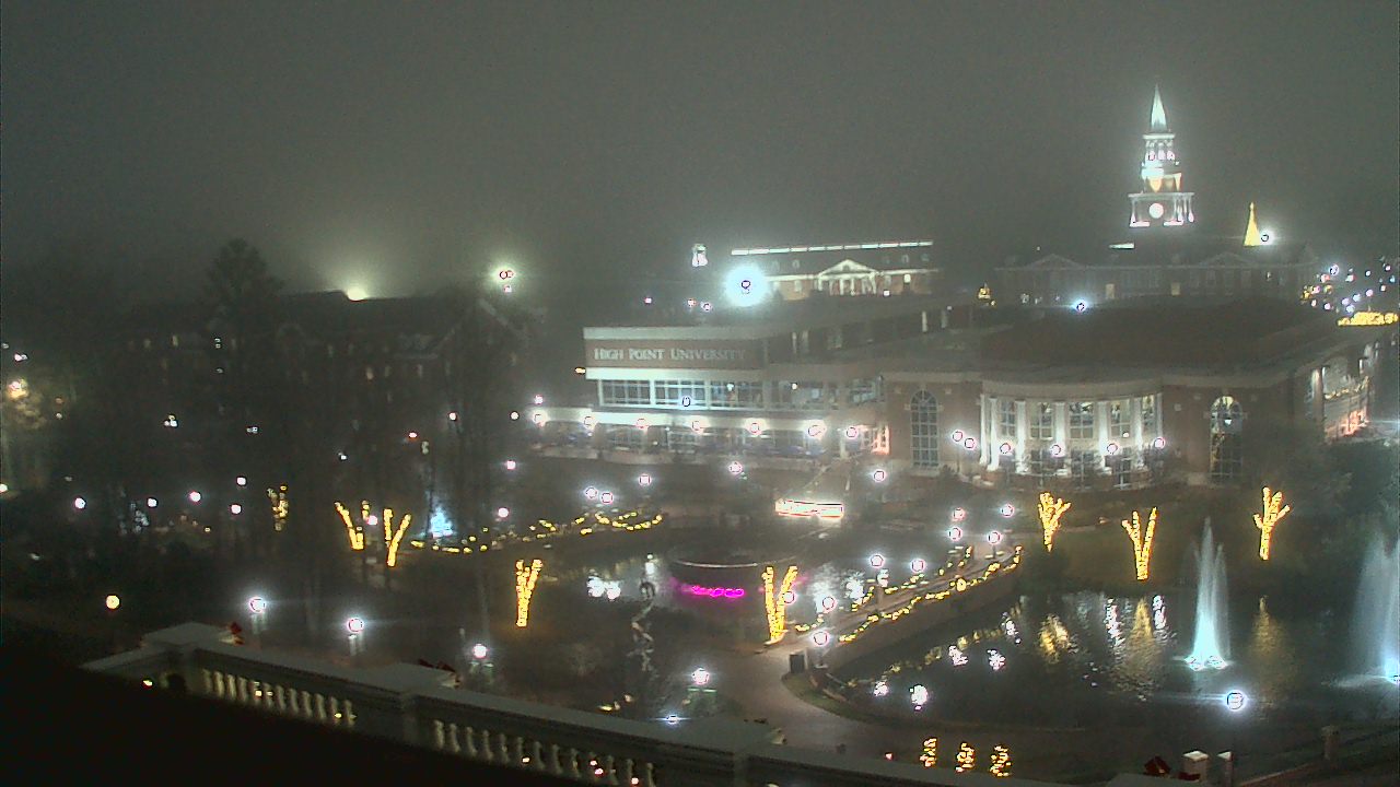 Thumbnail for current weather camera view from High Point University in High Point, North Carolina
