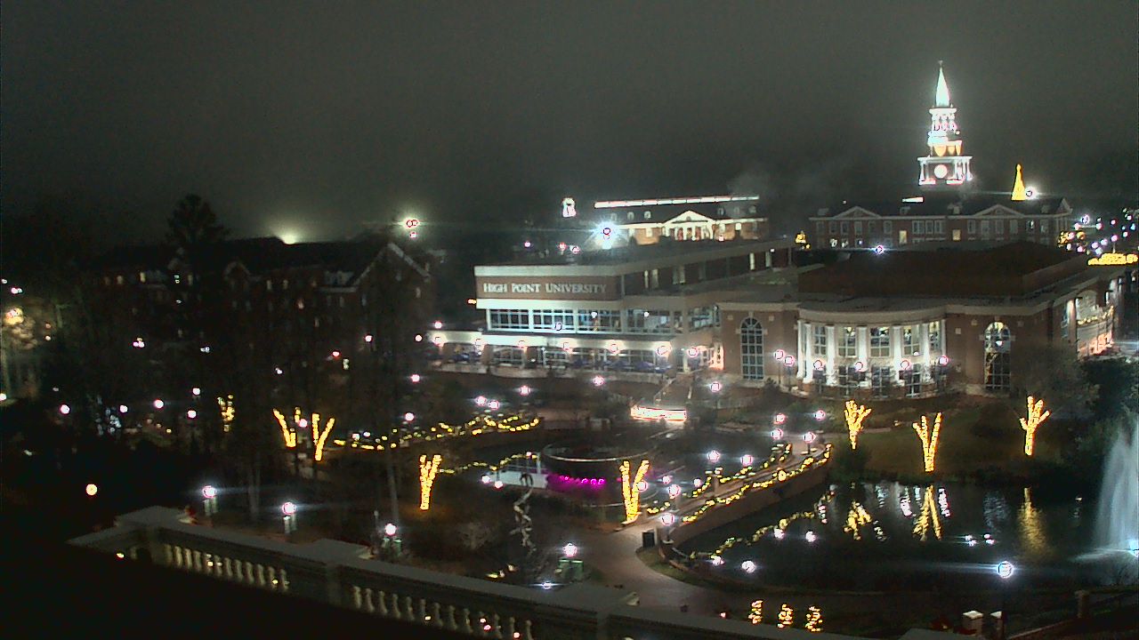 Thumbnail for current weather camera view from High Point University in High Point, North Carolina