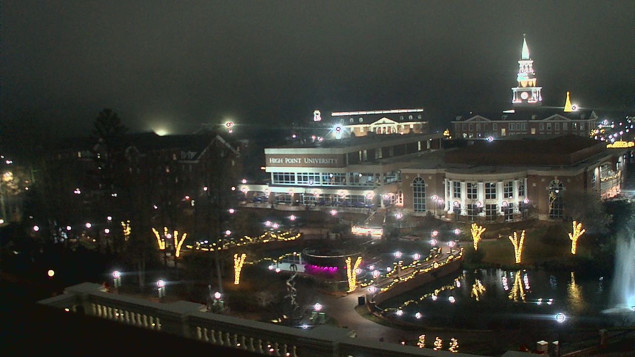 Thumbnail for current weather camera view from High Point University in High Point, North Carolina