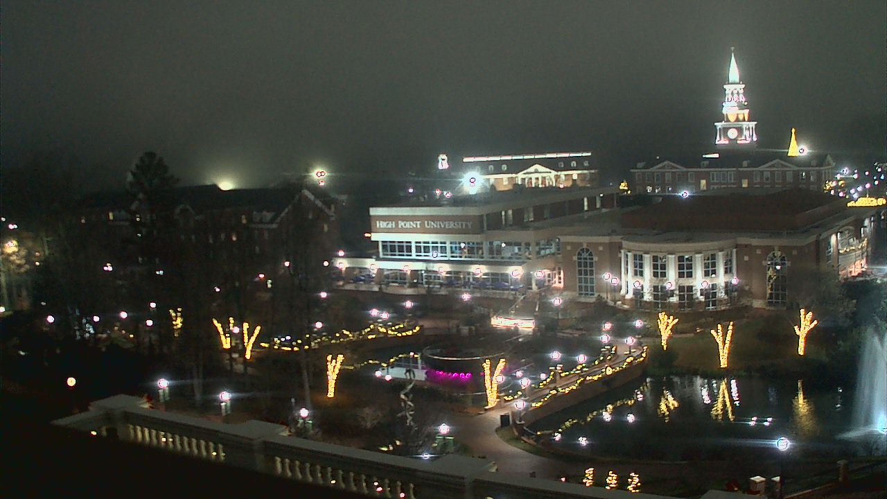 Thumbnail for current weather camera view from High Point University in High Point, North Carolina