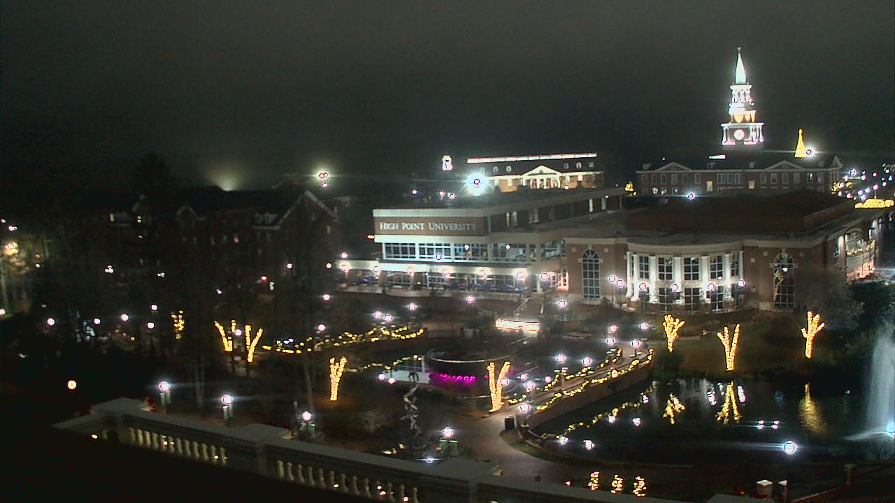 Thumbnail for current weather camera view from High Point University in High Point, North Carolina