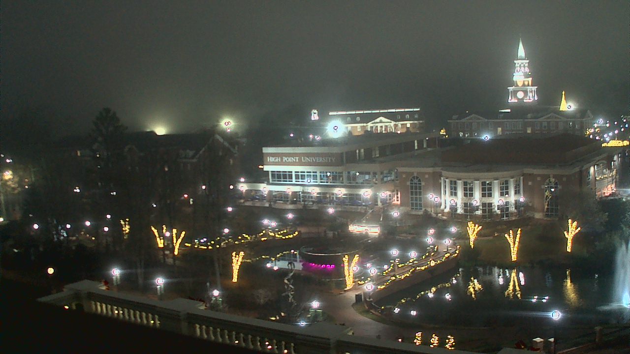 Thumbnail for current weather camera view from High Point University in High Point, North Carolina
