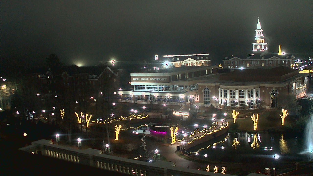 Thumbnail for current weather camera view from High Point University in High Point, North Carolina