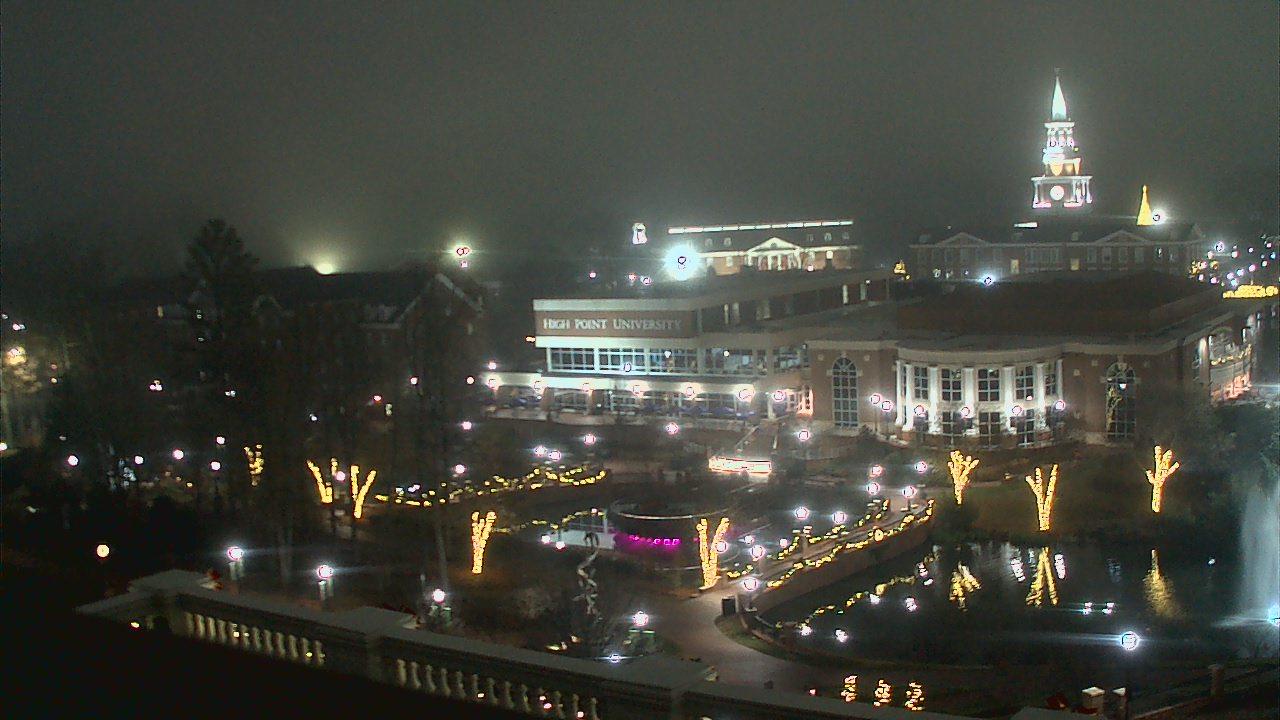 Thumbnail for current weather camera view from High Point University in High Point, North Carolina