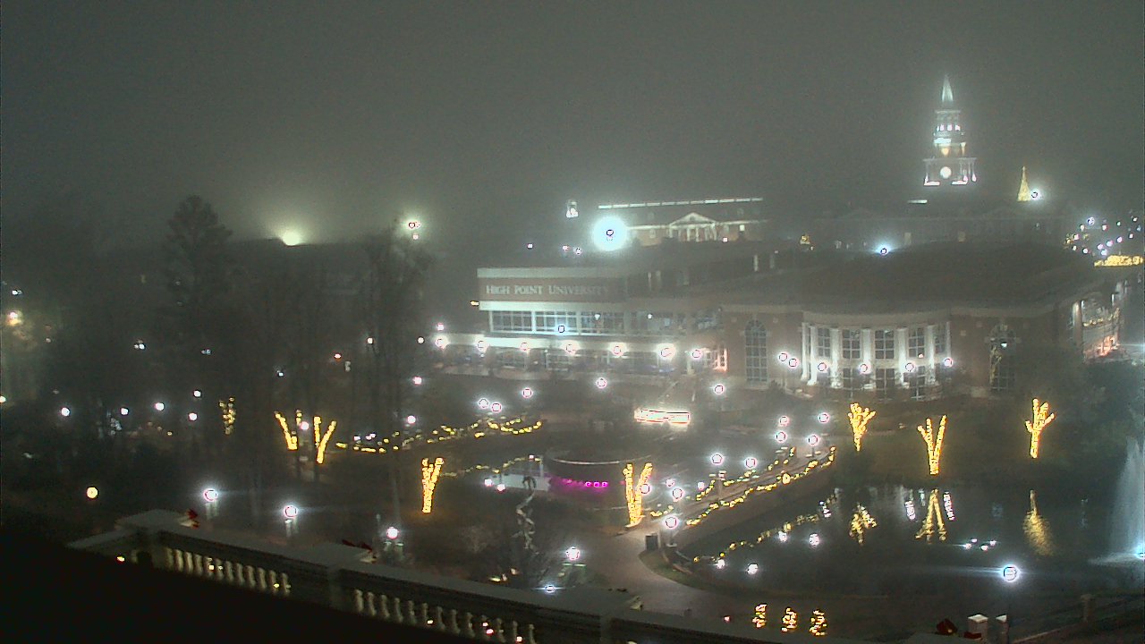 Thumbnail for current weather camera view from High Point University in High Point, North Carolina