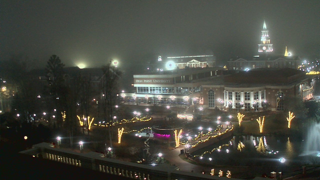 Thumbnail for current weather camera view from High Point University in High Point, North Carolina