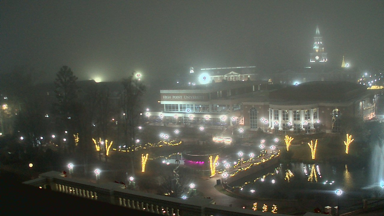 Thumbnail for current weather camera view from High Point University in High Point, North Carolina