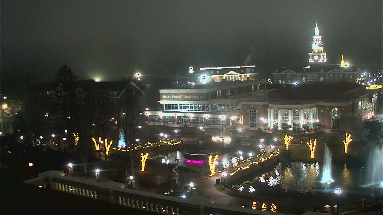 Thumbnail for current weather camera view from High Point University in High Point, North Carolina