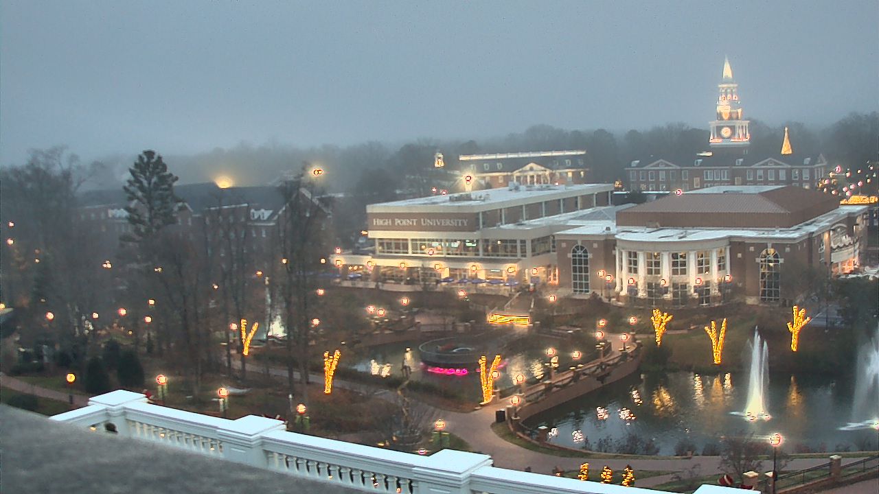 Thumbnail for current weather camera view from High Point University in High Point, North Carolina