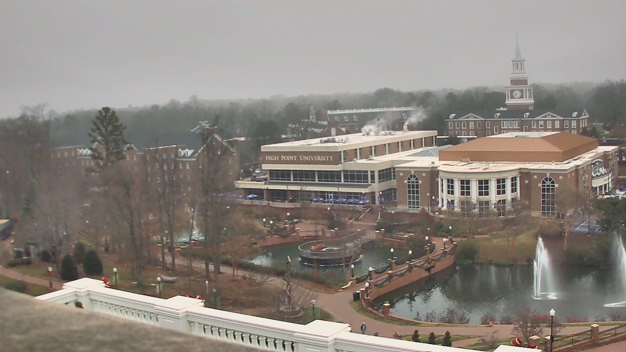 Thumbnail for current weather camera view from High Point University in High Point, North Carolina
