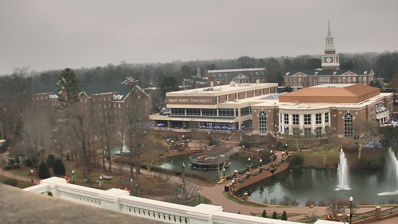 Thumbnail for current weather camera view from High Point University in High Point, North Carolina