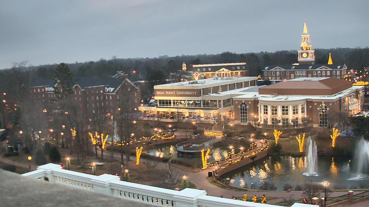 Thumbnail for current weather camera view from High Point University in High Point, North Carolina