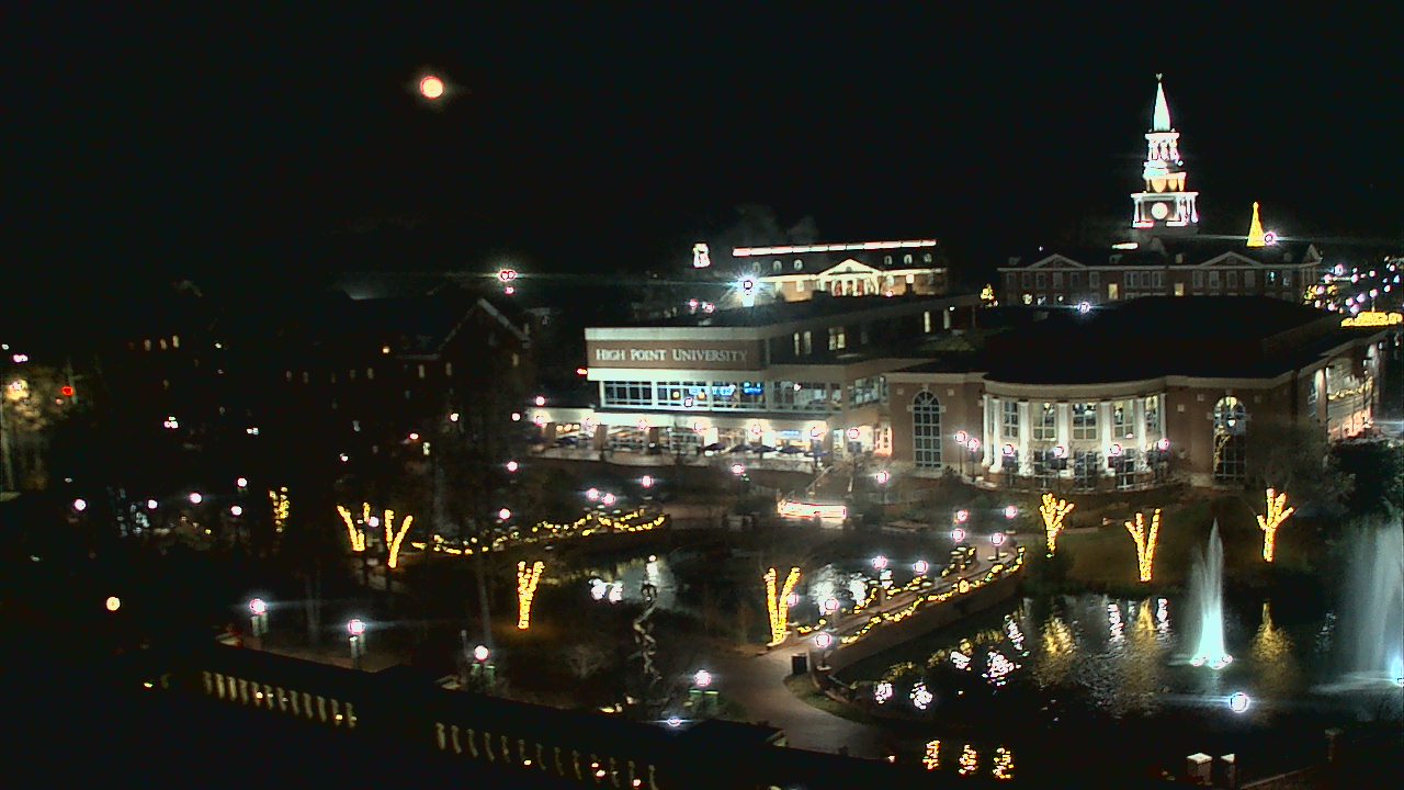 Thumbnail for current weather camera view from High Point University in High Point, North Carolina