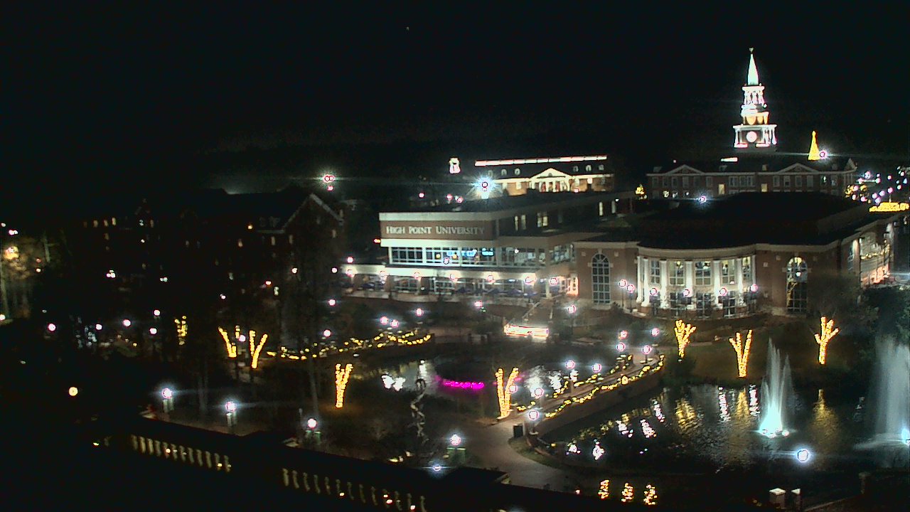 Thumbnail for current weather camera view from High Point University in High Point, North Carolina