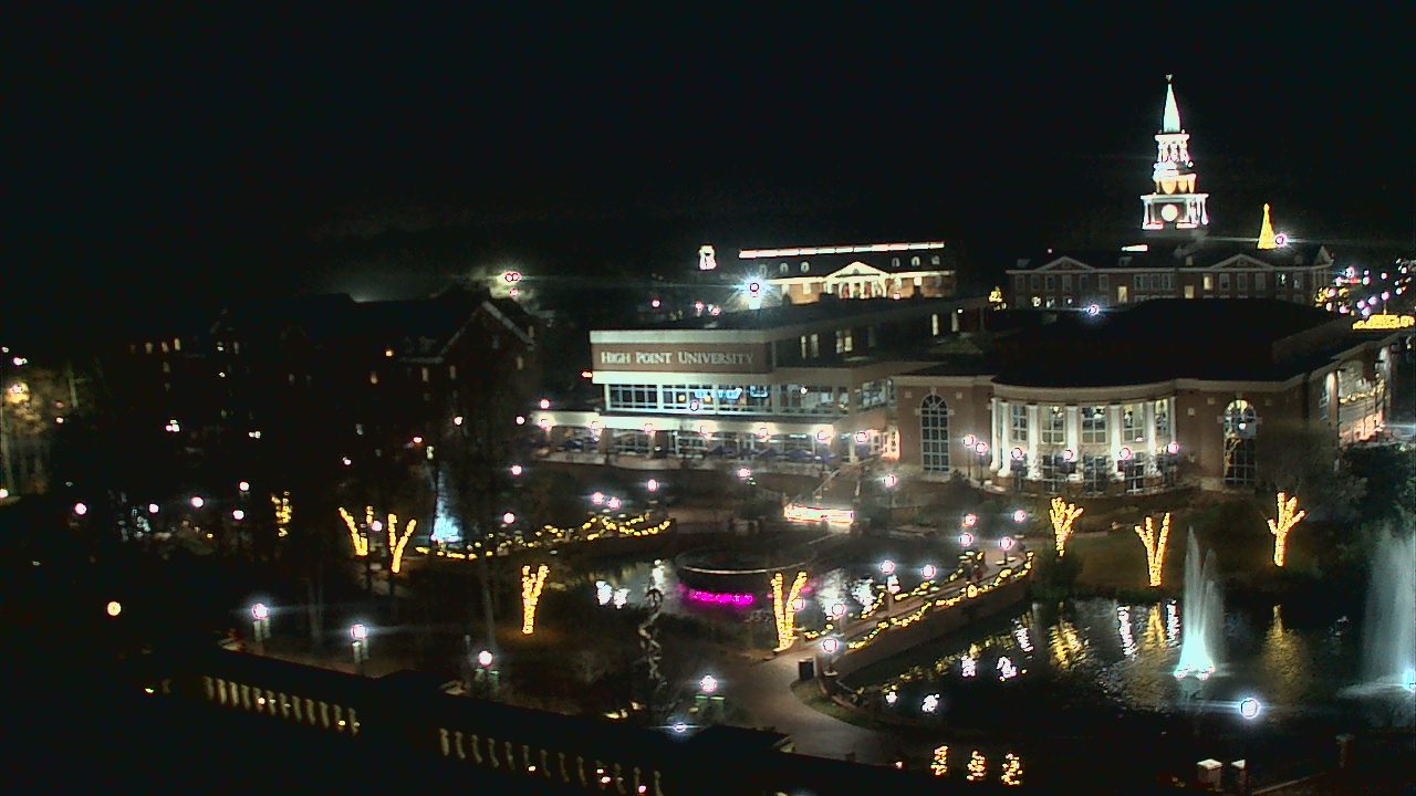 Thumbnail for current weather camera view from High Point University in High Point, North Carolina