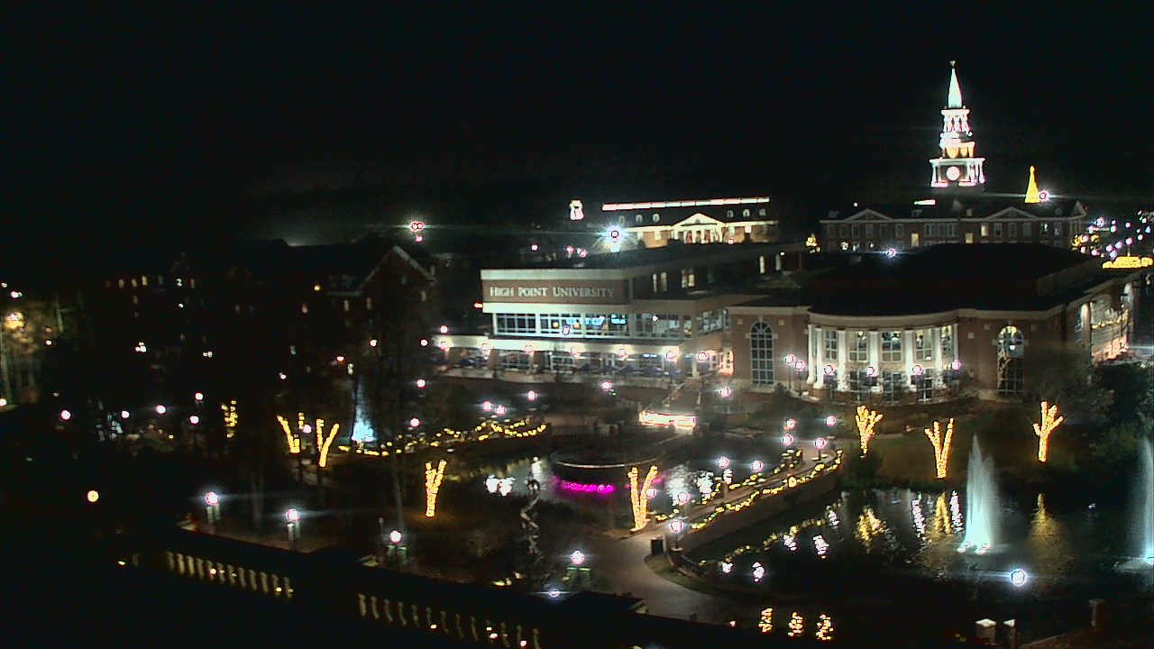 Thumbnail for current weather camera view from High Point University in High Point, North Carolina